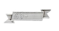 Attachment: 60 Date Bar For Vietnam Campaign - Silver Oxidized - For Mini Medal