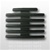 Ribbon Mount: 17 Ribbons - Metal - 1/8" Space - Black Finish - Rows of 3 - for Army