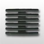 Ribbon Mount: 18 Ribbons - Metal - 1/8" Space - Black Finish - Rows of 3 - for Army