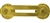 (1) Single Base Bar - For use with 1 Ribbon (or 2 Mini Medals) - Brass with Clutchback