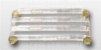 Ribbon Mount: 12 Ribbons - Clear Plastic - 1/8" Space - for Army