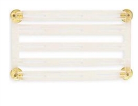 Ribbon Mount: 15 Ribbons - Clear Plastic - 1/8" Space - for Army