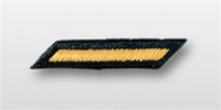 US Army Hashmarks: Service Stripes - Male - Gold on Green