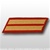 USMC Male Service Stripes - Gold Embroidered on Red: Set Of 2