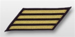 US Navy Enlisted Hashmarks Gold Embroidered: Set of 4