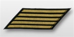 US Navy Enlisted Hashmarks Gold Embroidered: Set of 5