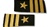 US Navy Line Officer Softboards:  O-5 Commander (CDR)
