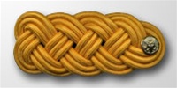 US Army Shoulder Knot for Officer: Female - For Mess Dress - Synthetic Gold Lace