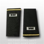 US Army Large Epaulets:   W-3 Chief Warrant Officer Three (CW3) - Male - For Commando Sweater Or Shirt - Rayon Embroidered