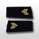 US Army Large Epaulets: E-5 Sergeant (SGT) - Male - For Commando Sweater Or Shirt - Rayon Embroidered