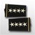 US Army Small Epaulets: O-10 General (GEN) - Female - For Commando Sweater Or Shirt - Rayon Embroidered
