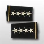 US Army Small Epaulets: O-10 General (GEN) - Female - For Commando Sweater Or Shirt - Rayon Embroidered