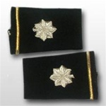 US Army Small Epaulets:  O-5 Lieutenant Colonel (LTC) - Female - For Commando Sweater Or Shirt - Rayon Embroidered