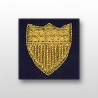 USCG Sleeve Device - Officer - Gold Synthetic Shield: Blue Serge