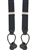 USAF Suspenders: Blue - with Leather Ends and Button Holes