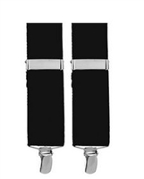 Black Suspenders with Clip Ends