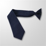 USCG Neckties: Pre-Tied Clip on Blue 55% Dacron/45% Rayonl - 3 1/8" - 18" Long