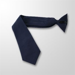 USCG Neckties: Pre-Tied Clip on Blue 55% Dacron/45% Rayonl - 3 1/8" - 18" Long