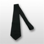 US Army Tie: Four In Hand Dacron/Wool 3-1/8" - Black