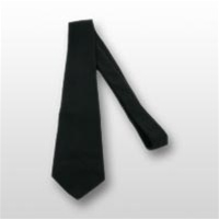 US Army Tie: Four In Hand Dacron/Wool 3-1/8" - Black