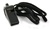 Black Plastic Whistle with Lanyard