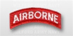US Army Tab: Airborne - Red/White