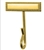 US Navy Whistle Holder: 24k Gold Plated Bar with Hook