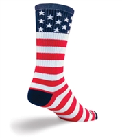USA Flag Crew Sock 8 Inch