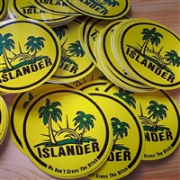 THE ISLANDER MAN PRINTED DECAL 4 INCH