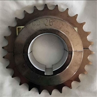 NEW EURO #428, 40MM AXLE ALUMINUM SPROCKET 26T 8MM KEY