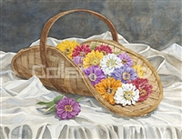 Randy Gibbs Zinnia Basket