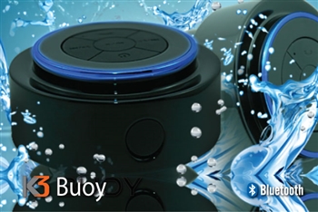 K3 Buoy Bluetooth Wireless Waterproof speaker with built-in hands free microphone, marine grade speaker, outdoor  speaker, camping speaker, rugged  speaker, K3 Buoy portable speaker, k3 waterproof bag, K3 waterproof bags,