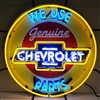 Chevrolet Parts Neon Sign with Backing