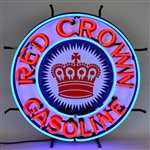 Red Crown Gasoline Neon Sign