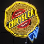Chrysler Badge Neon Sign with Backing