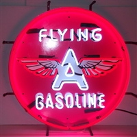 Flying A Gasoline Neon Sign