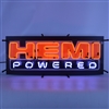 Hemi Powered Neon Sign with Backing