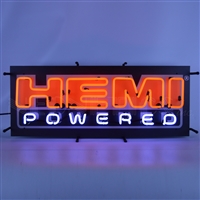 Hemi Powered Neon Sign with Backing