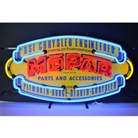 Mopar Vintage Shield Neon Sign