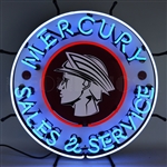 Mercury Sales & Service Neon Sign