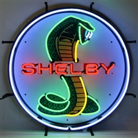 Shelby Cobra Circle Neon Sign with Backing