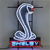 Shelby Cobra Shaped Emblem Neon Sign with Backing