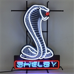 Shelby Cobra Shaped Emblem Neon Sign with Backing