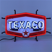 Texaco Hexagon Junior Neon Sign