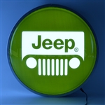 Jeep Green 15 Inch Backlit LED Lighted Sign