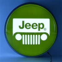 Jeep Green 15 Inch Backlit LED Lighted Sign