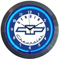 Genuine Chevrolet Neon Clock