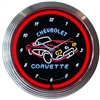 Corvette C1 Neon Clock