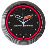 Corvette C6 Neon Clock