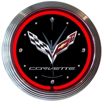 Corvette C7 Neon Clock